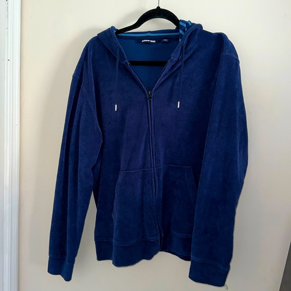 Lands End Large terry cloth sweater